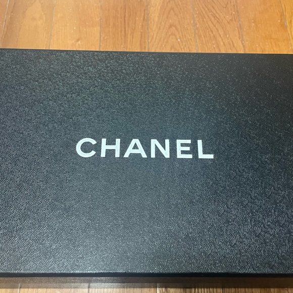 Chanel Espadrilles Sz 38 Light Blue and Black - Picture 2 of 4